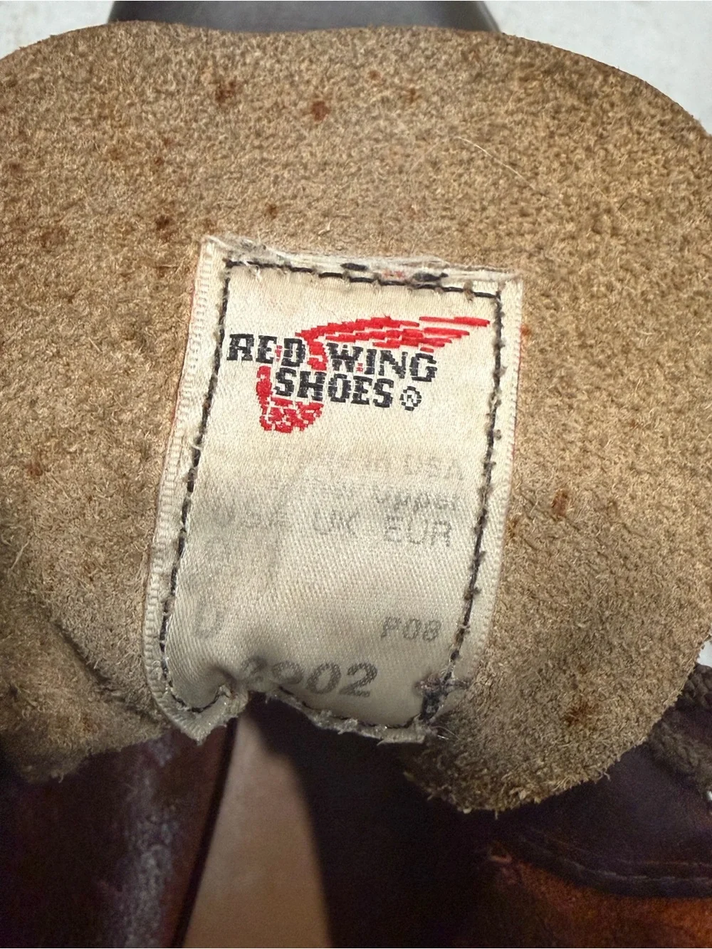 Vintage Red Wing Brown Leather Chippewa Heritage Monkey Work Boots size 9 #2902